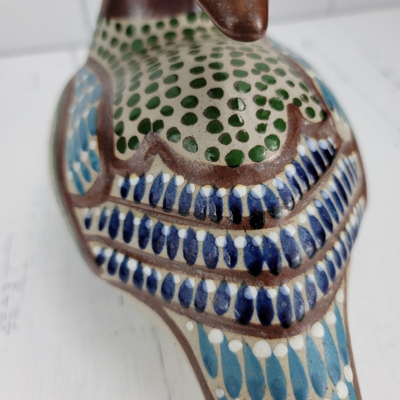 Folk Art Hand Painted Mexico Duck Figurine - Picture 10 of 16